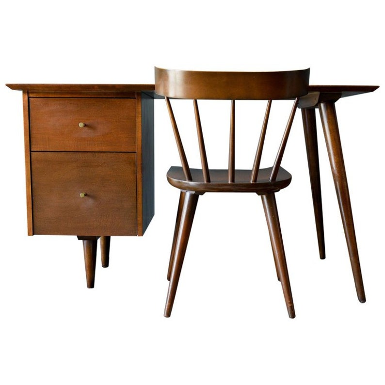 Paul Mccobb Planner Group Desk And Chair Circa 1955 Etsy