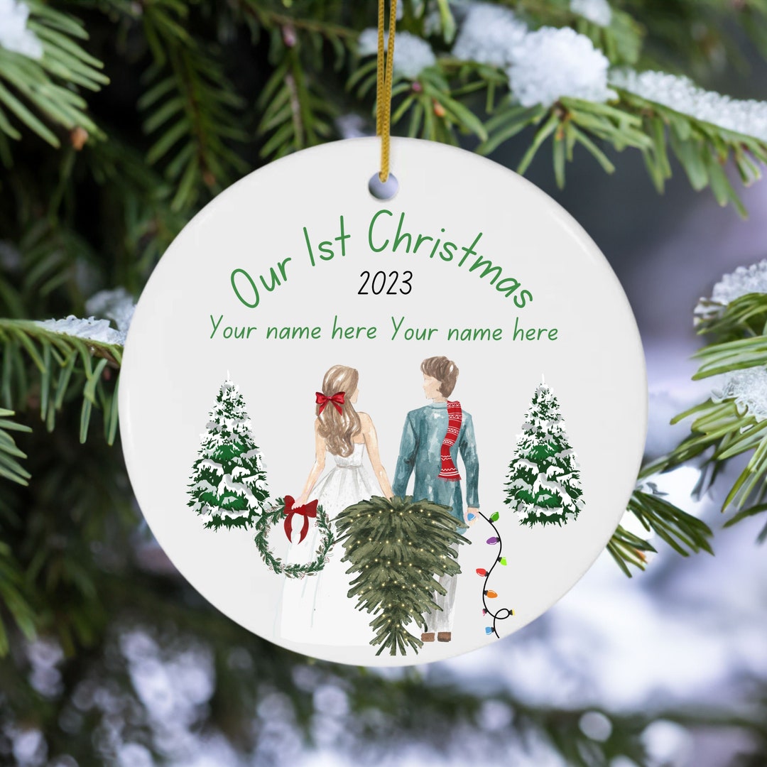 Personalized 1st Christmas Together, Customized Ornament of Our 1st ...