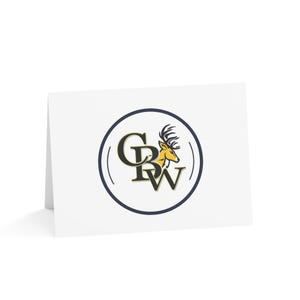 CB West Bucks blanco horizontale wenskaarten (1, 10, 30 en 50 stuks) voor bedankt, afstuderen, enz.