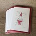 cj zac reviewed Pack of five Christmas hare cards, hare cards, christmas cards