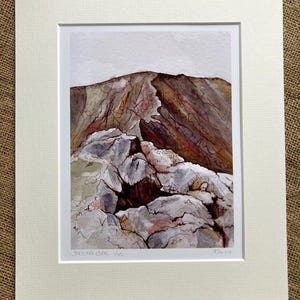 Impression Striding Edge, impression Helvellyn, 10 x 12 pouces, impression en édition limitée