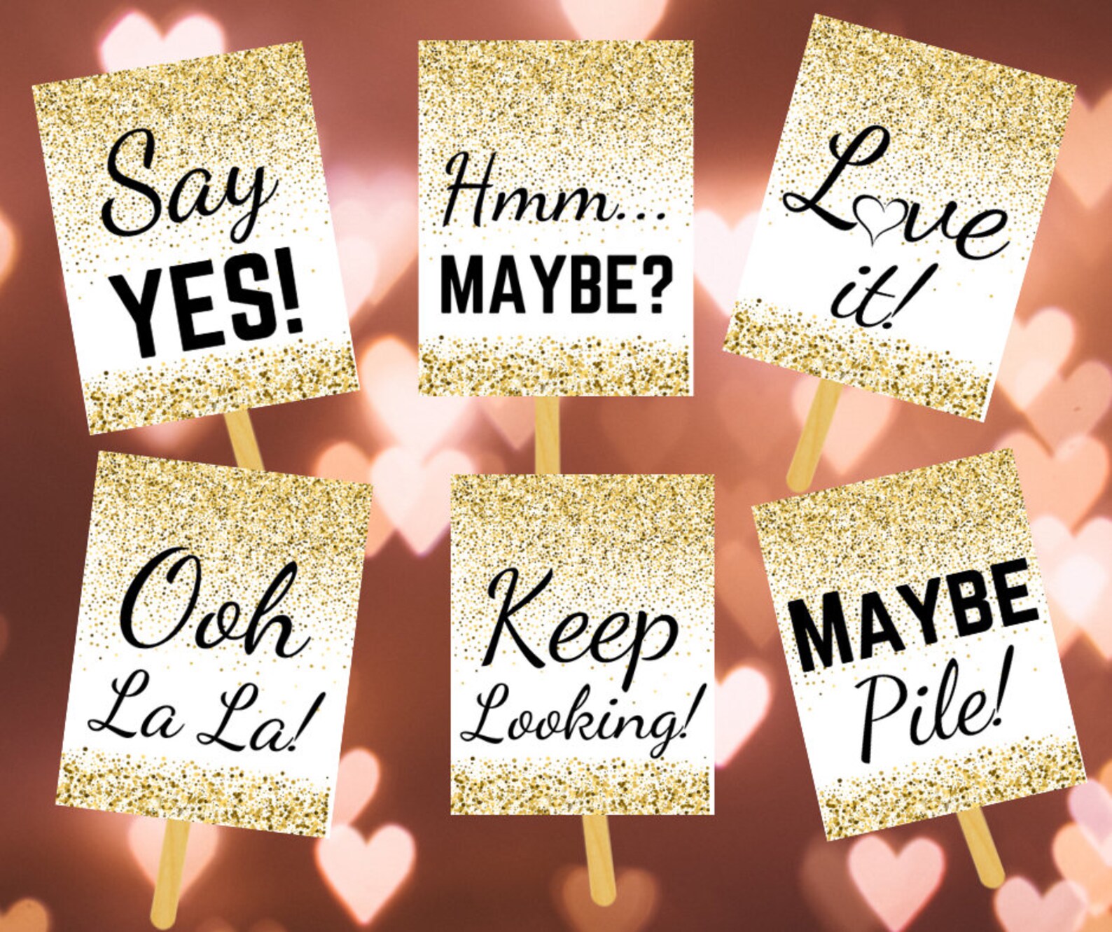 12 Printable Say Yes to the Dress Signs - Wedding Dress Shopping Signs ...