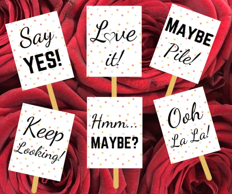 12 Printable Say Yes to the Dress Signs - Wedding Dress Shopping Signs ...