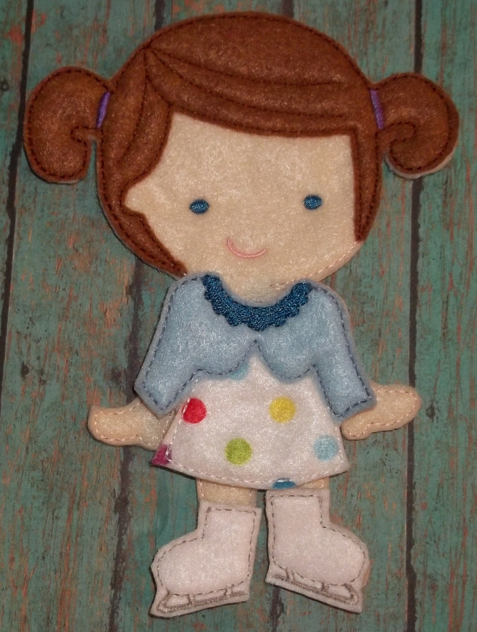 Emma Felt Dress up Unpaper Paper Doll 7 From My Etsy