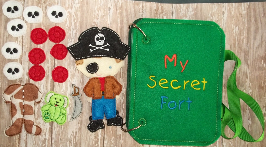 Child Gift My Secret Fort Personalized Felt Embroidered Dressup Doll ...