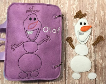 Rompecabezas de muñeco de nieve de fieltro blanco brillante, 10 piezas, libro tranquilo y entretenido, página interactiva, educativo, para enseñar, aprender, regalo de fiesta, para niños pequeños