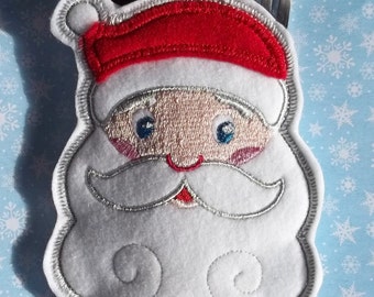 Santa Silverware Holder Cutlery Holder One embroidered on Felt