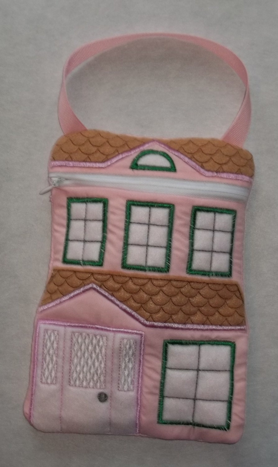 Zipper Dollhouse Doll House Bag Purse holds dolls and/or Etsy