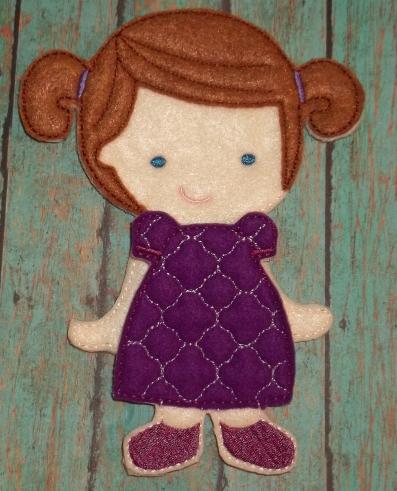 Emma Felt Dress up Unpaper Paper Doll 7 From My Etsy