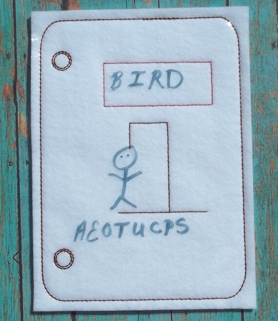 Hangman Reusable With Dry Erase Crayons or Markers Stitched Etsy