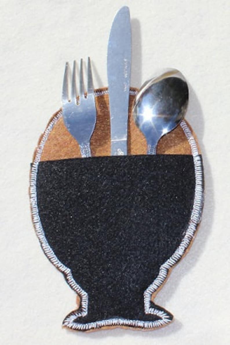 Turkey Silverware Holder Cutlery Holder embroidered on Felt Etsy