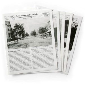 Lost Houses of Lyndale history zine