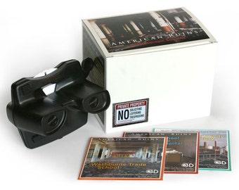 View-Master Boxed Set - American Ruins 3 reel tour of picturesque industrial decay