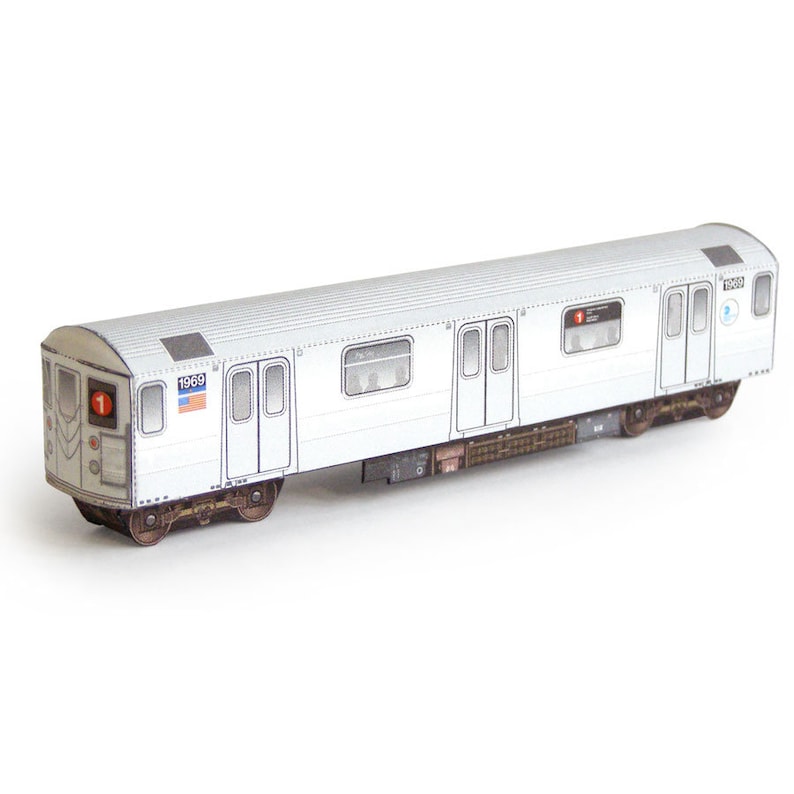 Build Your Own Public Transit Paper Model Postcards - Etsy