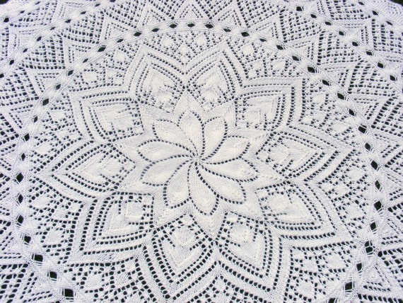 Lily Circular Baby Shawl Knitting Pattern in DK Instant Download PDF Etsy Canada