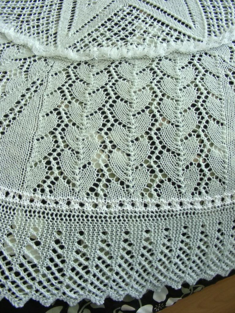 Beryl Circular Baby Shawl Knitting Pattern in DK Instant Etsy