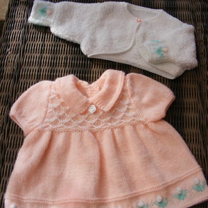 Peach Blossom Dress Set Knitting Pattern - Etsy