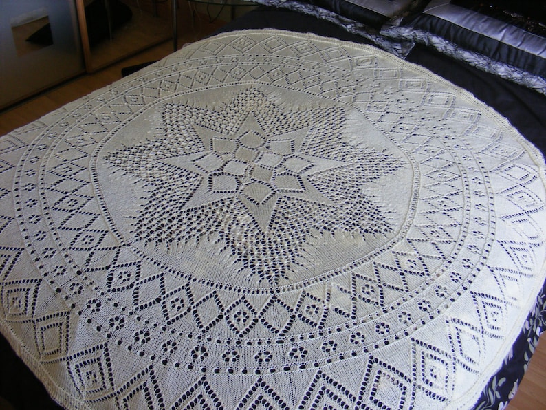 Jasmine Baby Shawl Knitting Pattern in 4ply Instant Download PDF Etsy