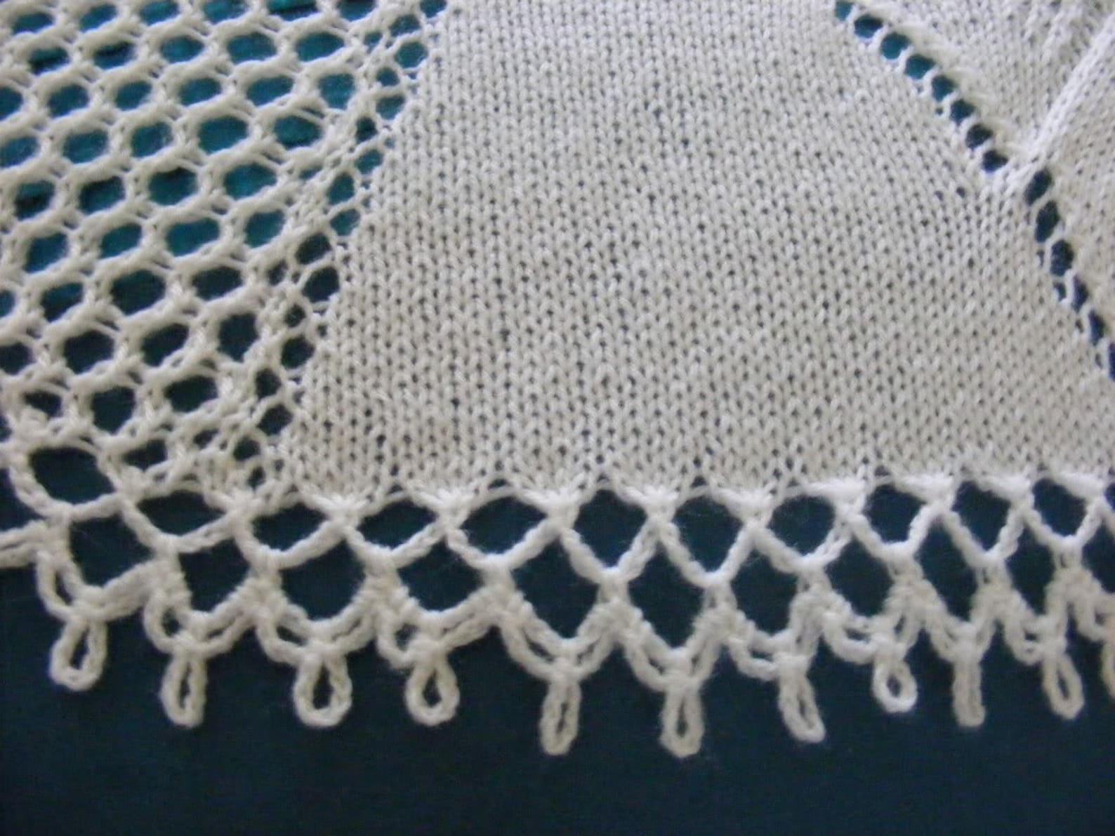 Tracy Circular Baby Shawl Knitting Pattern in 4ply Instant Download PDF