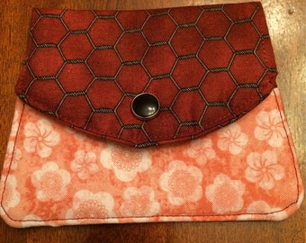 Card Wallet with three pockets.