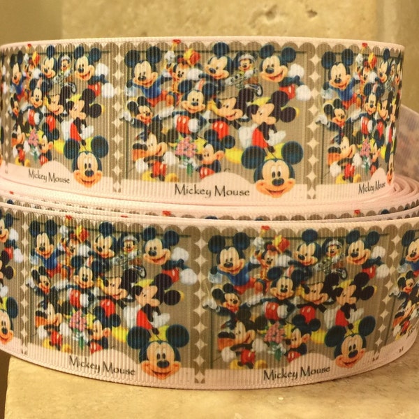 Mickey Mouse Wired Ribbon - Etsy