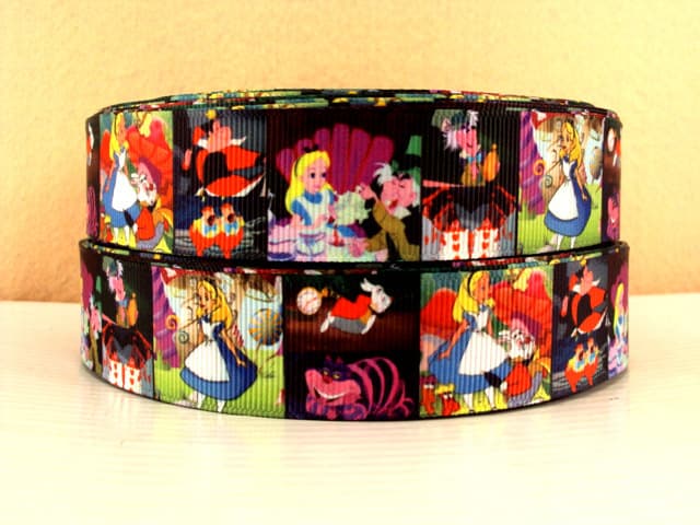 5 YDS Alice in Wonderland Ribbon | Etsy
