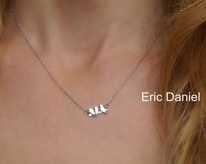 Three Little Birds Necklace- Gold main image 0