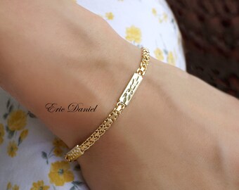 Yellow Gold Bismark Chain Bracelet 