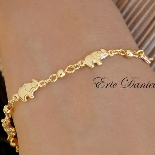 Elephant Charms Bracelet Elephant Family Bracelet Good Luck Etsy