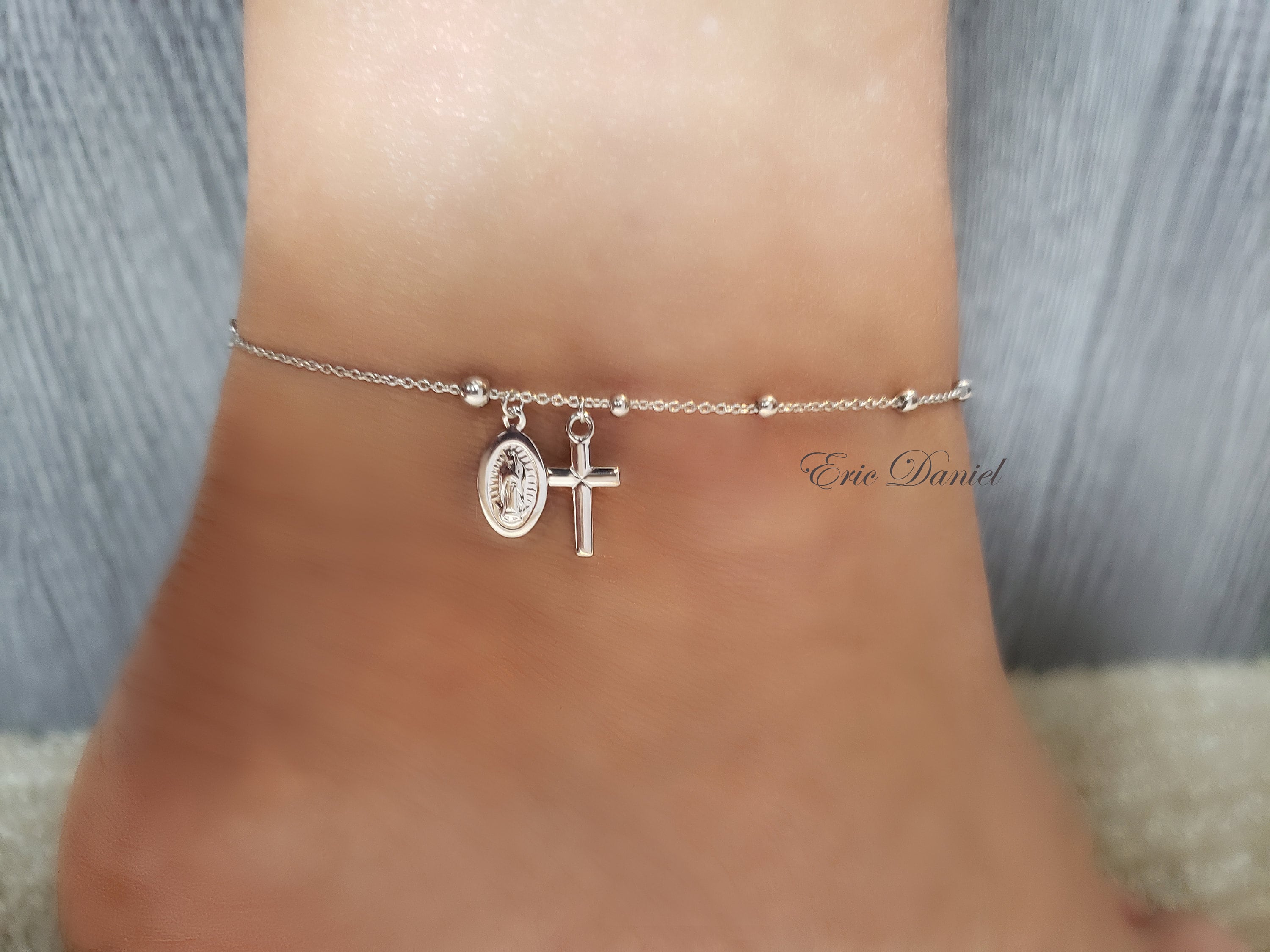 Virgin mary anklet deals