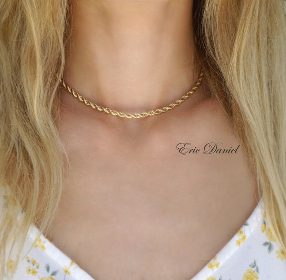 14K Heart XOXO Choker Yellow Gold – Alex Diamond Jewelry
