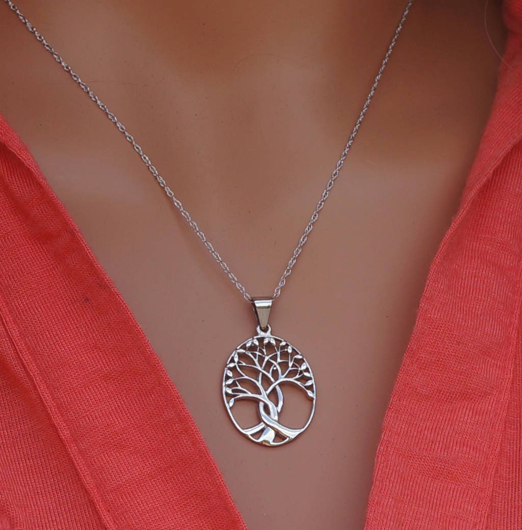 Rose Gold Tree of Life Pendant - Etsy 