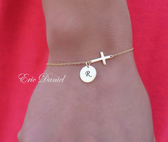 10k gold anklet with initial discount
