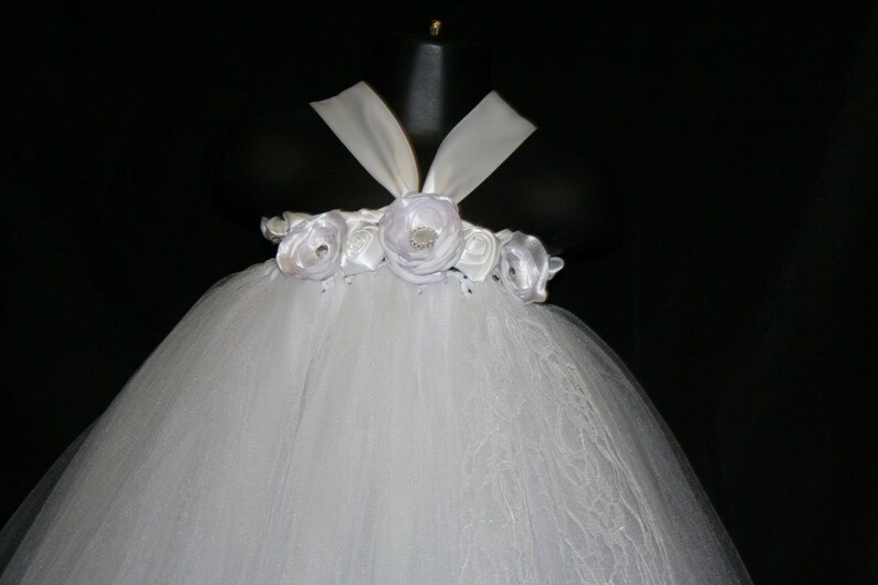 Flower Girl Tutu Dress WhiteTutu Dress White Tutu Dress Flower Girl Tutu Dress
