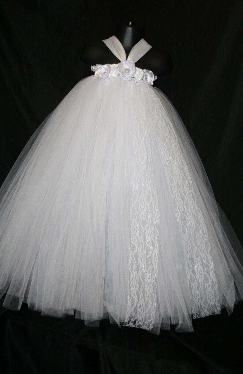 Flower Girl Tutu Dress WhiteTutu Dress White Tutu Dress Flower Girl Tutu Dress