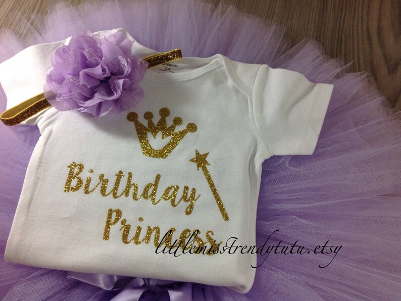 Purple Birthday Outfit Girl Cake Smash Outfit Girl Princess Birthday Shirt 1st Birthday Tutu Dress Lilac Birthday Tutu Birthday Shirt