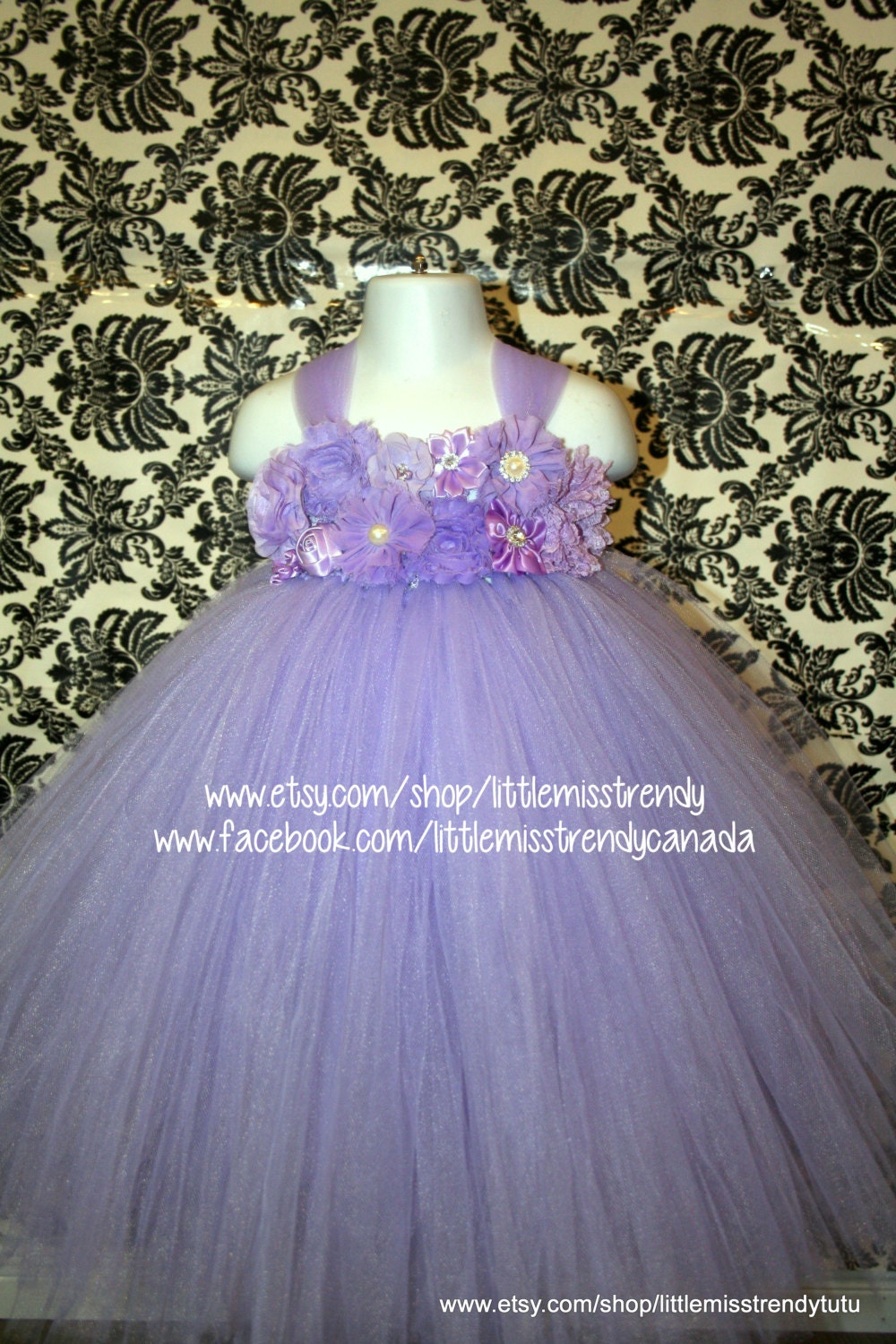 Lilac Flower Girl Dress Lilac Tutu Dress Lavender Tutu | Etsy