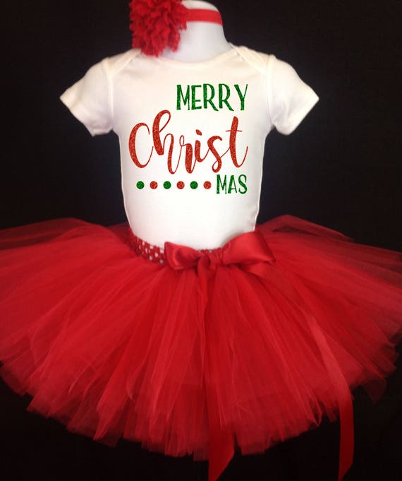 baby girl christmas tutu outfit