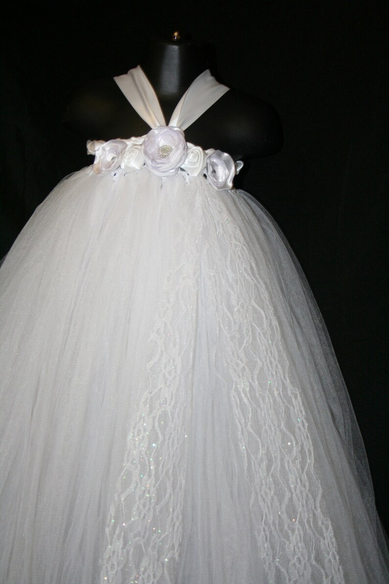 Flower Girl Tutu Dress WhiteTutu Dress White Tutu Dress Flower Girl Tutu Dress