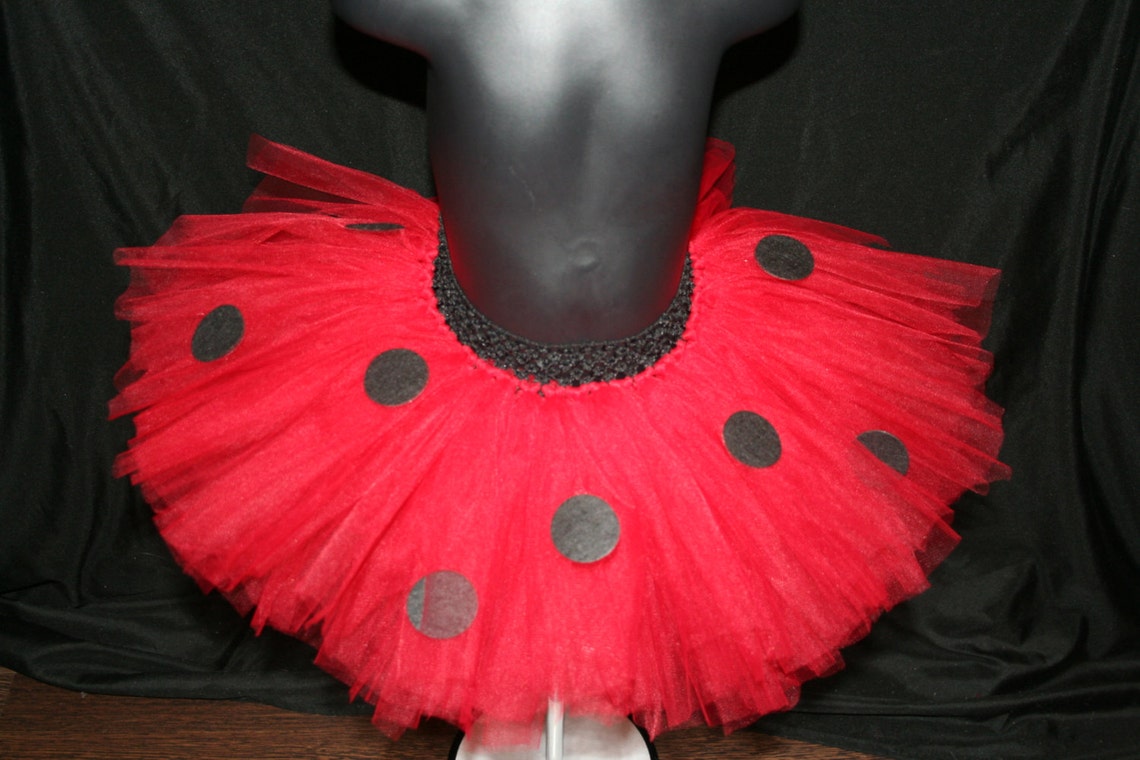 Red Ladybug Tutu Skirt Infant Red Tutu Skirt Red Etsy