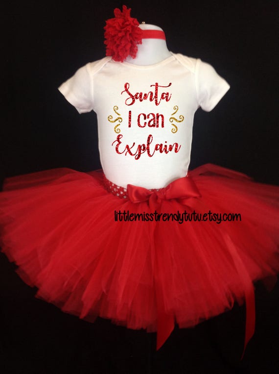 my first christmas tutu outfit