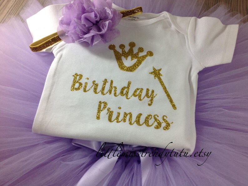 Purple Birthday Outfit Girl Cake Smash Outfit Girl Princess Birthday Shirt 1st Birthday Tutu Dress Lilac Birthday Tutu Birthday Shirt