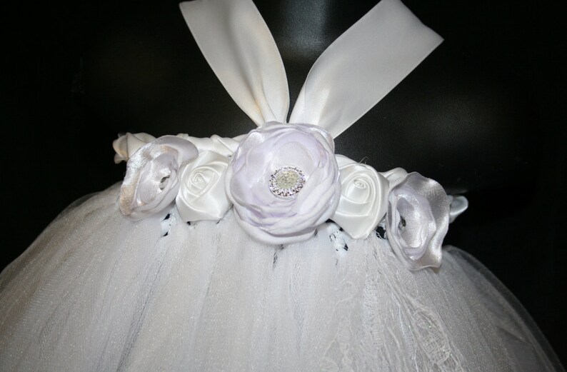 Flower Girl Tutu Dress WhiteTutu Dress White Tutu Dress Flower Girl Tutu Dress