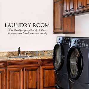 Laundry Room Thankful Wall STENCIL for Walls Doors Fabric - Etsy