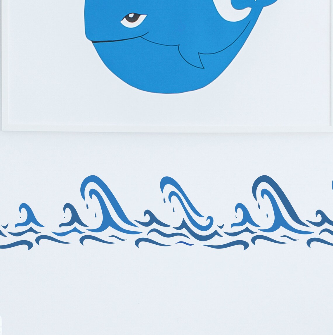 Waves Wall Stencil Nautical Ocean Stencil for Walls Fabric Etsy