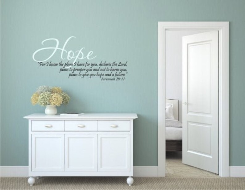 For I Know the Plans I Have for You STENCIL Wall Bible Verse Etsy