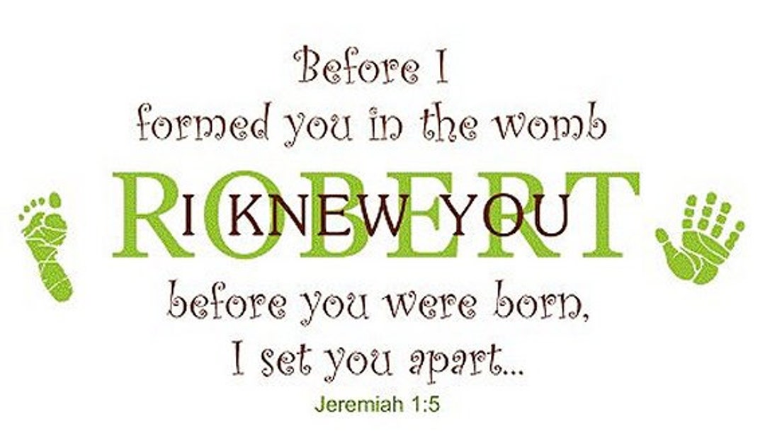 Jeremiah Verse Wall Stencil Bible Verse Stencil for Walls Etsy