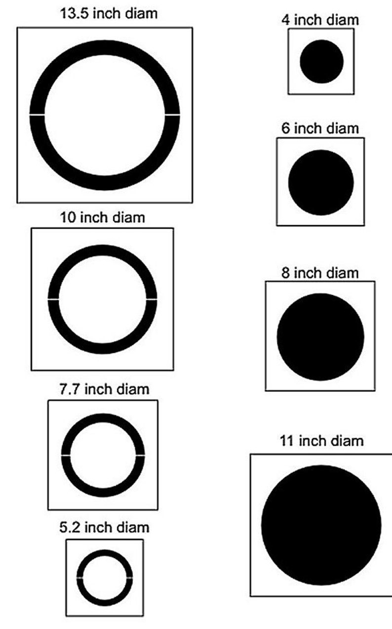 Rings and Circles STENCILS Kids Nursery Teen Wall Stencil Set - Etsy