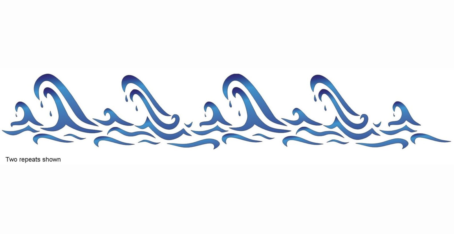 Waves Wall Stencil Nautical Ocean Stencil for Walls Fabric Etsy