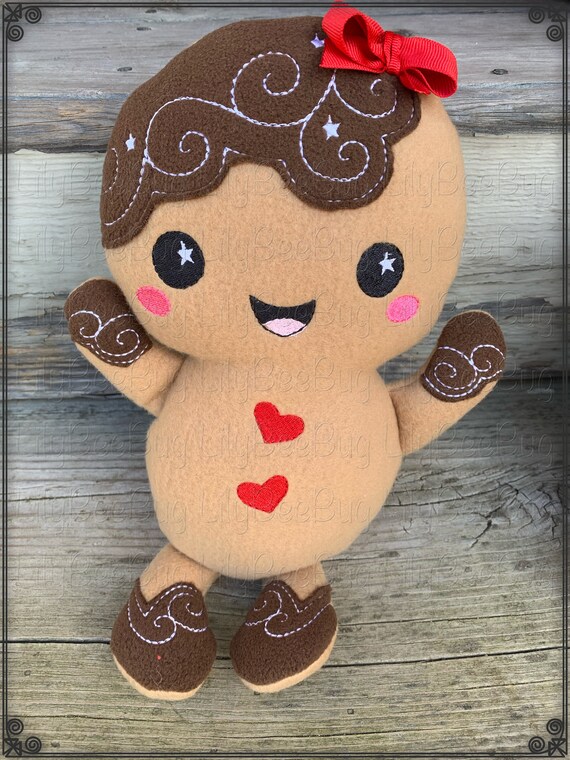 large plush gingerbread man
